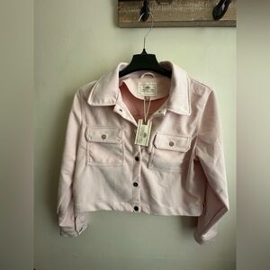 NWT 1 Sunset Lane Pink Suede Jacket XL